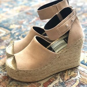 Dolce Vita Suede Wedge Espadrille Sandal
